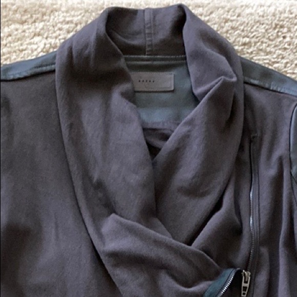 Blank NYC Mixed Media Drape Front Moto Jacket - Picture 5 of 9